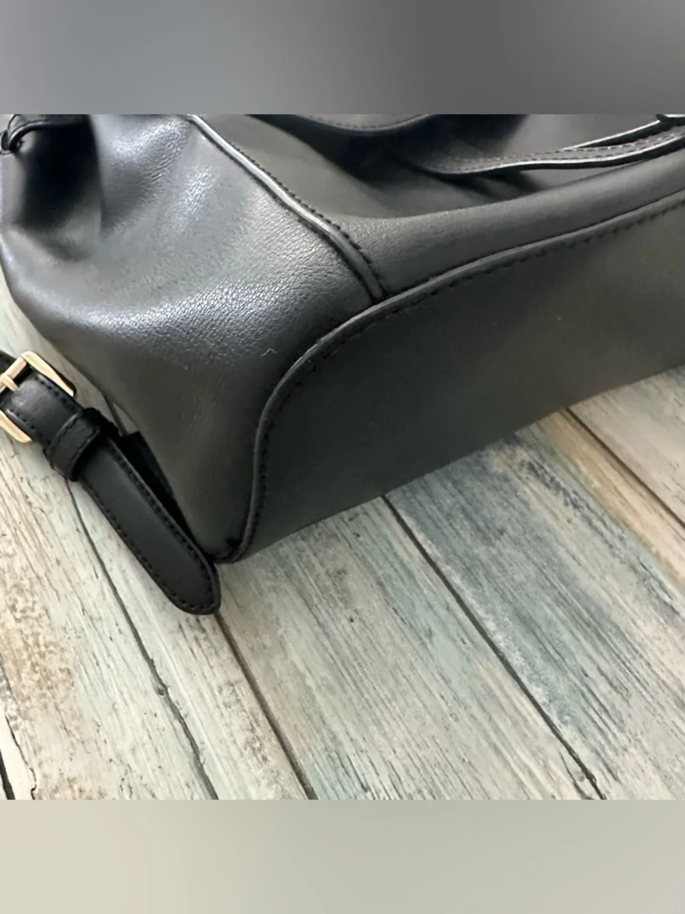 MICHAEL Michael Kors Leather Rivington MD Backpack Turn Lock 38T8XR6B2L Black